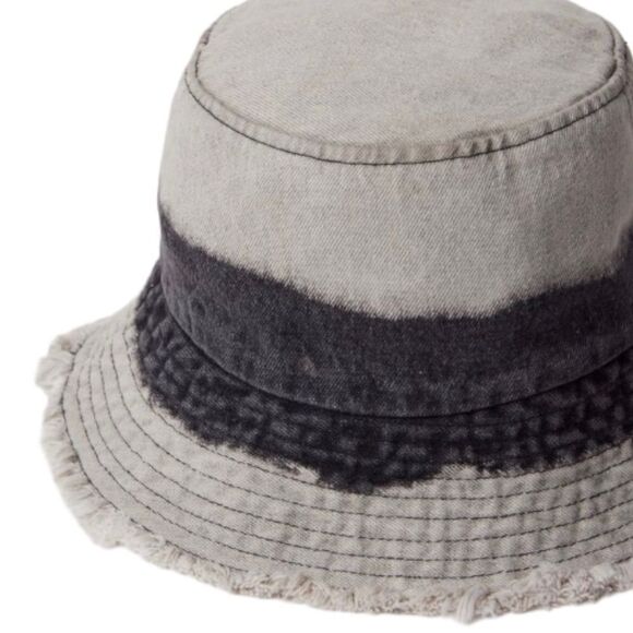 URBAN OUTFITTERS UO Avery Dip-Dyed Black Denim Bucket Hat NEW - Picture 3 of 3